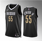 Men's Memphis Grizzlies #55 Trey Jemison Iii Black 2023-24 City Edition Stitched Jersey Dzhi,baseball caps,new era cap wholesale,wholesale hats